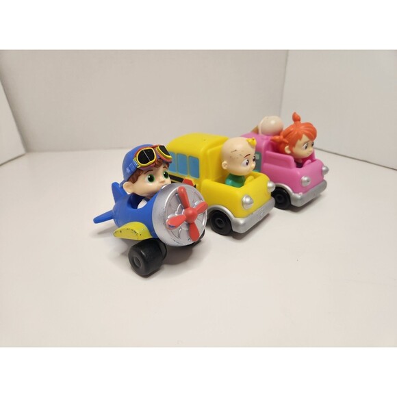 Cocomelon Toy Vehicles Airplane School Bus Ice Cream Truck Lot Of 3 - Picture 2 of 6